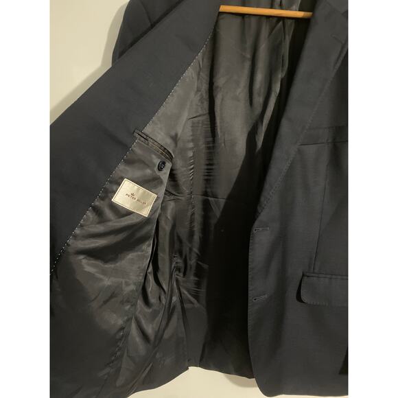Peter Millar blazer sport coat men’s size 42S navy 100% wool classic career - Picture 4 of 6